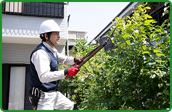 作業の様子の写真